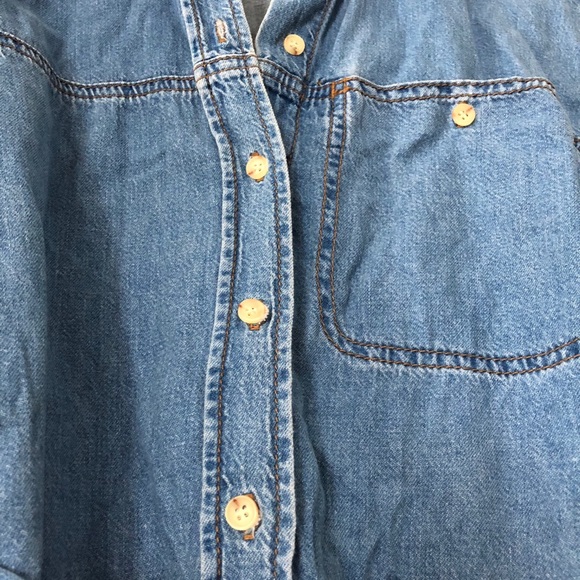 Topshop Denim Belted Jacket Dress - Picture 4 of 11